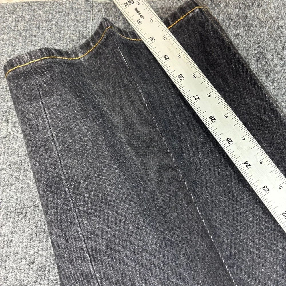 Y2K 90s Levis 501 Original Straight Leg Jeans Mens 46x32 Dark Wash Button Fly